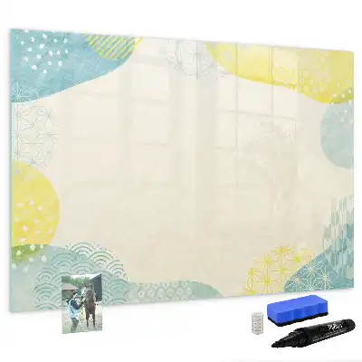 Magnetic marker board with a patterned frame