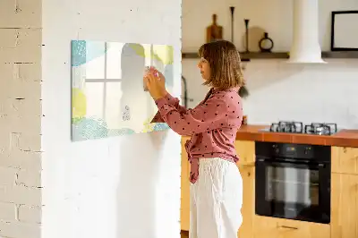 Magnetic marker board with a patterned frame