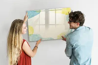 Magnetic marker board with a patterned frame