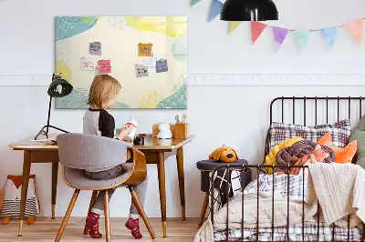 Magnetic marker board with a patterned frame