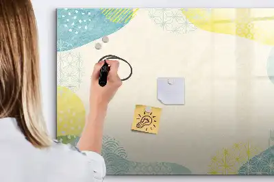 Magnetic marker board with a patterned frame