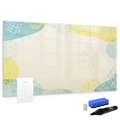 Magnetic marker board with a patterned frame