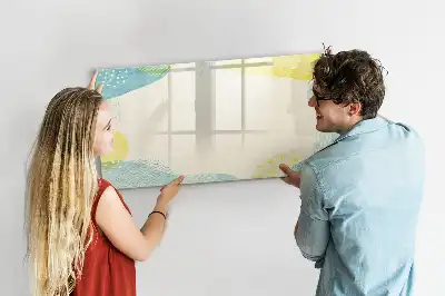 Magnetic marker board with a patterned frame