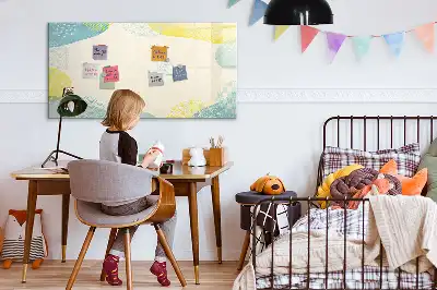 Magnetic marker board with a patterned frame