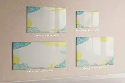 Magnetic marker board with a patterned frame
