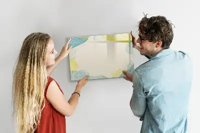 Magnetic marker board with a patterned frame