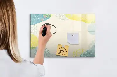 Magnetic marker board with a patterned frame