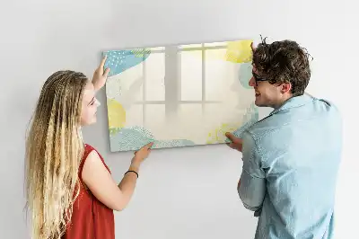 Magnetic marker board with a patterned frame
