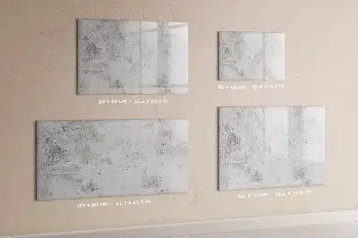 Magnetic glass dry erase board concrete wall finish