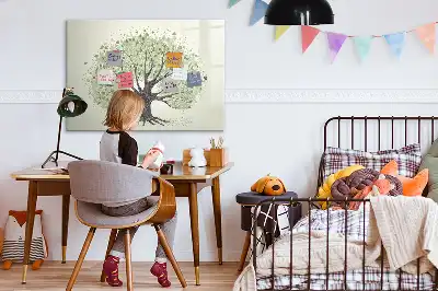 Magnetic marker board big nature tree design