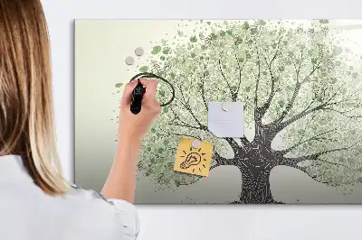 Magnetic marker board big nature tree design