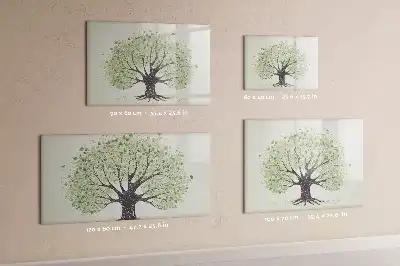 Magnetic marker board big nature tree design