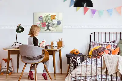 Magnetic marker board big nature tree design