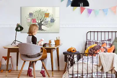 Magnetic marker board big nature tree design