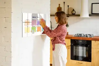 Weekly planner magnetic marker board
