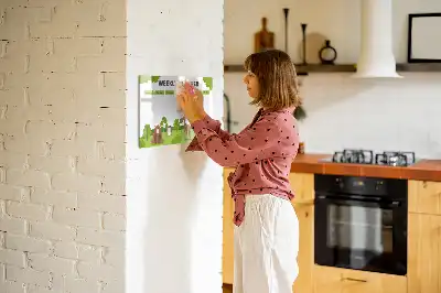 Magnetic glass dry erase board timetable design