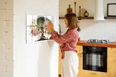 Magnetic marker board family tree design