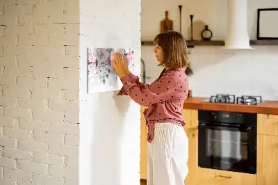 Magnetic marker board watercolor roses design