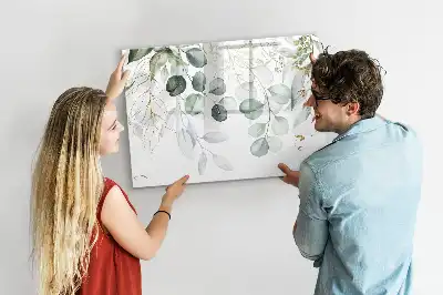 Magnetic glass dry erase board climbing plants