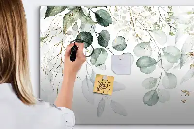 Magnetic glass dry erase board climbing plants