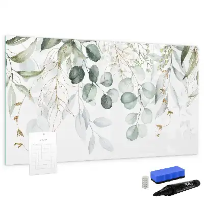Magnetic glass dry erase board climbing plants