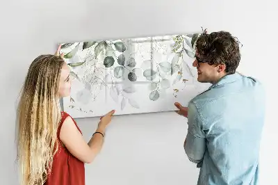 Magnetic glass dry erase board climbing plants