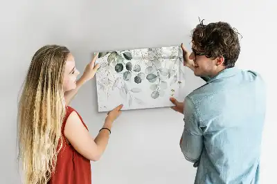 Magnetic glass dry erase board climbing plants