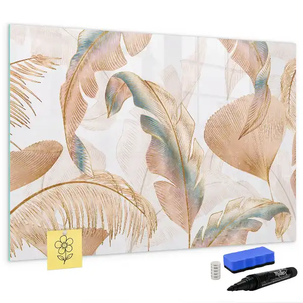 Magnetic marker board leaf pattern