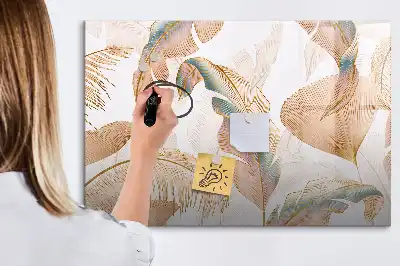 Magnetic marker board leaf pattern