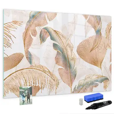 Magnetic marker board leaf pattern