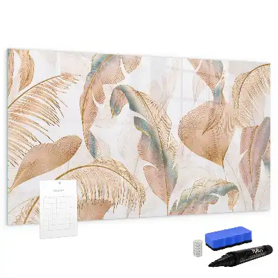 Magnetic marker board leaf pattern