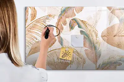 Magnetic marker board leaf pattern