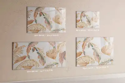 Magnetic marker board leaf pattern