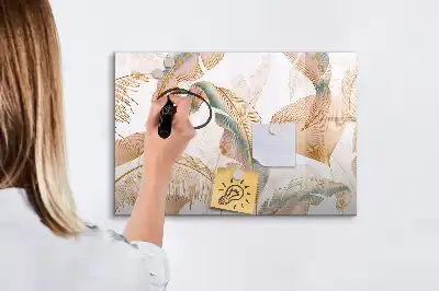 Magnetic marker board leaf pattern