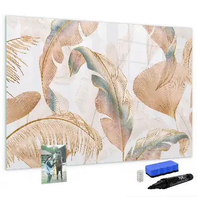Magnetic marker board leaf pattern