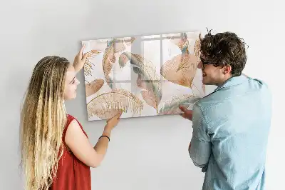 Magnetic marker board leaf pattern