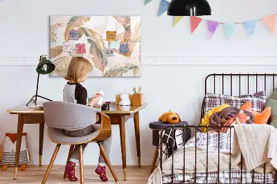 Magnetic marker board leaf pattern