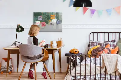 Magnetic marker board with decorative pattern