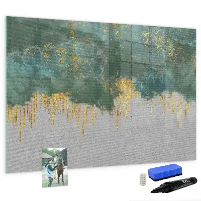 Magnetic marker board with decorative pattern