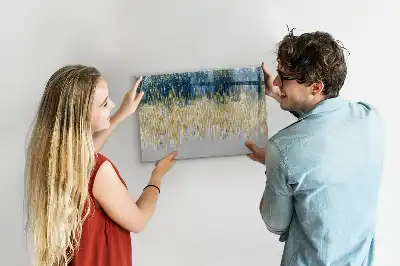 Magnetic glass dry erase board with decorative pattern
