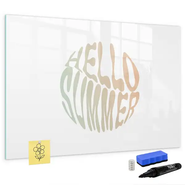 Magnetic marker board welcome summer sign