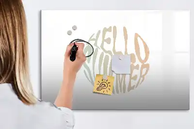 Magnetic marker board welcome summer sign