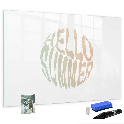 Magnetic marker board welcome summer sign
