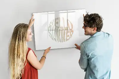 Magnetic marker board welcome summer sign