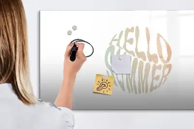 Magnetic marker board welcome summer sign