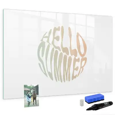 Magnetic marker board welcome summer sign