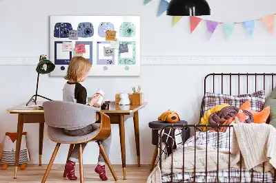 Magnetic marker board polaroid frames