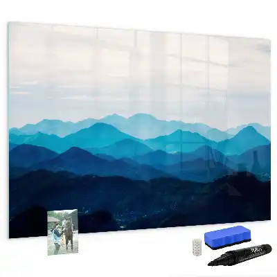 Magnetic marker board watercolor water design