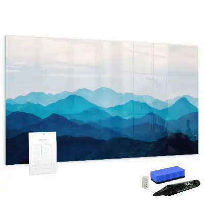 Magnetic marker board watercolor water design
