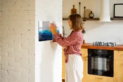 Magnetic marker board watercolor water design